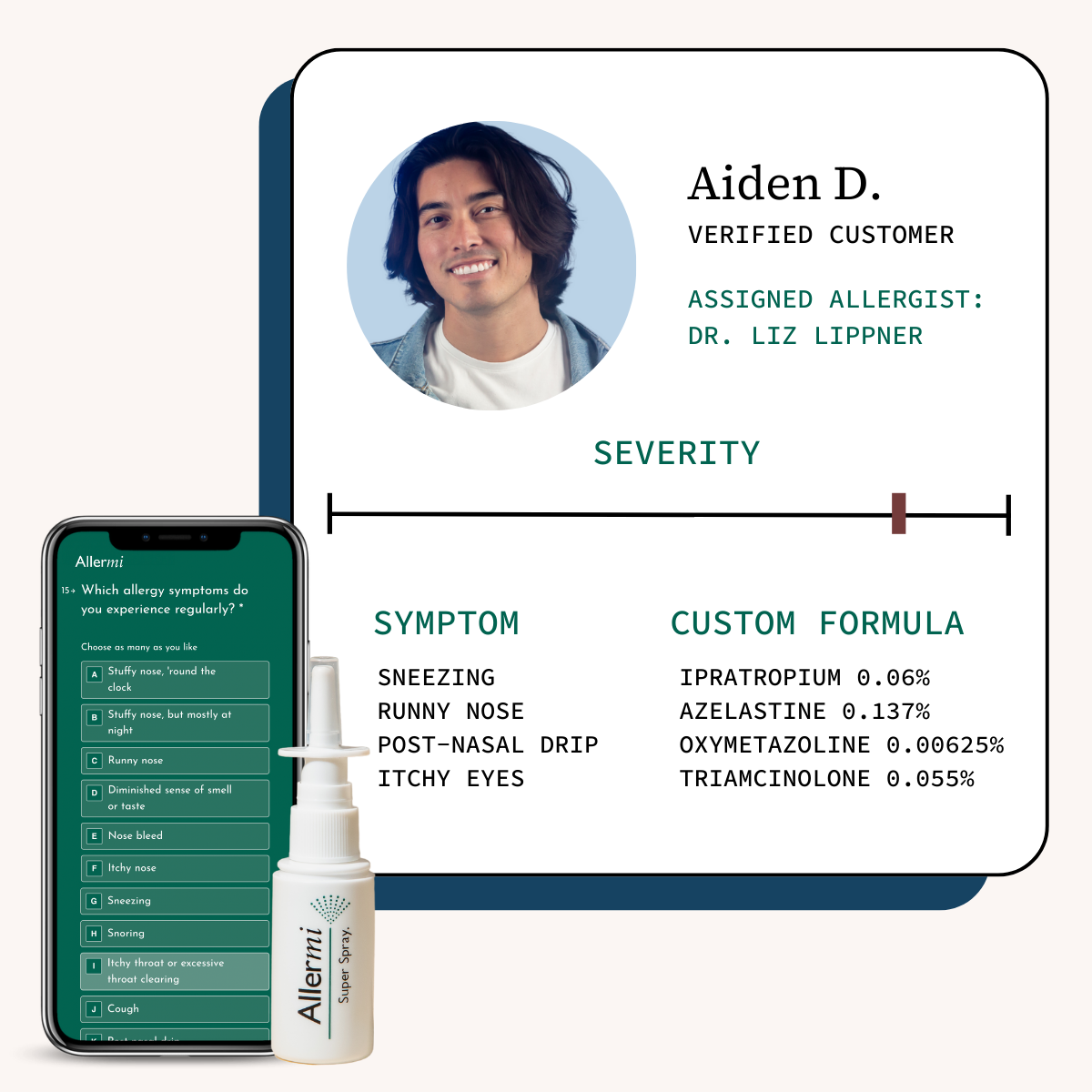 Aiden D. Allergy Symptoms